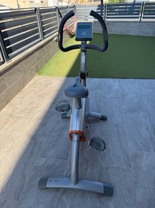 Bicicleta Estática Naranja y Gris
