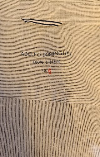 Camisa Adolfo Domínguez Rayas Azul Talla XL
