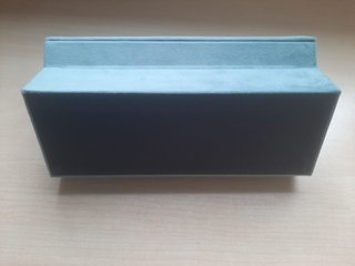 Joyero - caja organizadora terciopelo azul verdoso