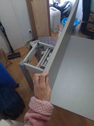 Mesa de cocina metal y madera