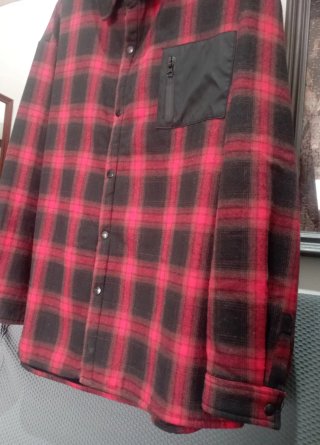 Giacca-camicia a quadri stile boscaiolo