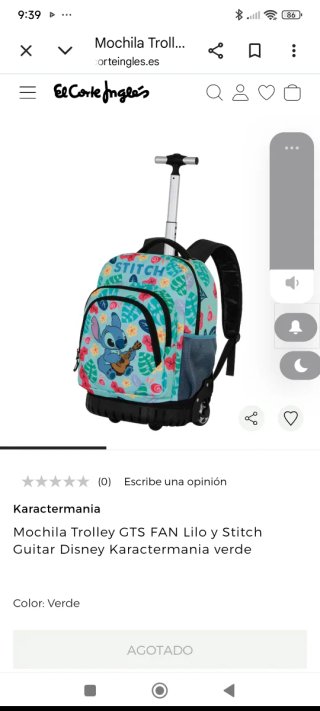 Mochila Trolley Stitch Ruedas