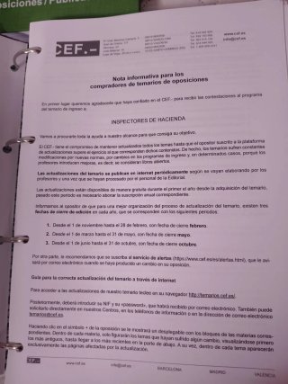 Temario Inspección de Hacienda CEF