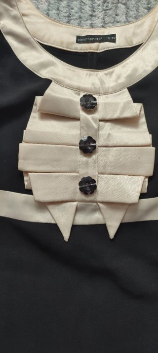 Vestido negro 38 y camisola