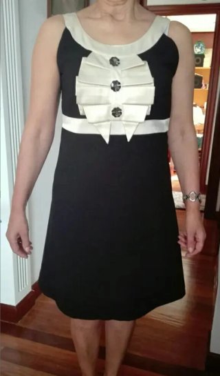 Vestido negro 38 y camisola