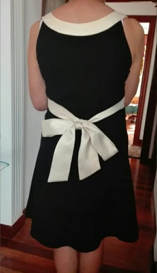 Vestido negro 38 y camisola