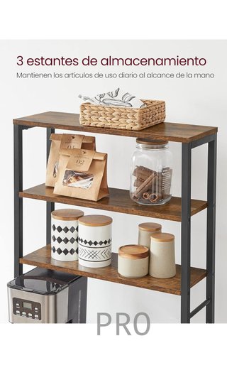 Estantería de Cocina, Estantería de Panadería, 6 Estantes