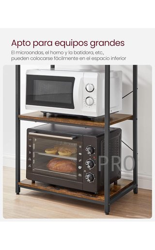 Estantería de Cocina, Estantería de Panadería, 6 Estantes