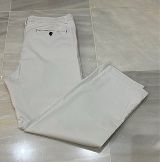 Pantalón chino gris perla hombre Talla 48