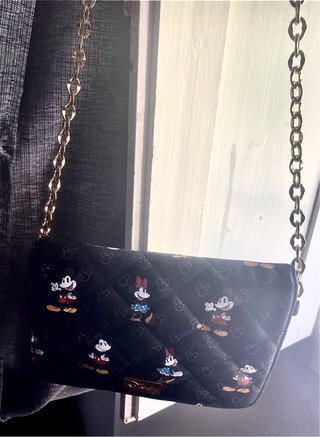 Borsa tracolla Disney Mickey & Minnie nera