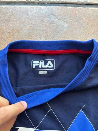 Crop Top Fila Azul Marino