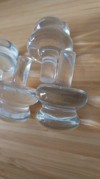 Set di 4 tappi in vetro