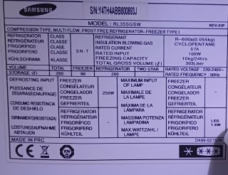 Frigorífico Samsung Blanco Mod. RL35SGSW