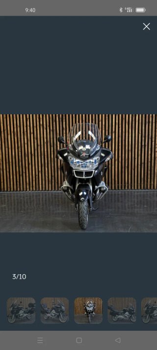 BMW RT 1200 R Negra y Plata
