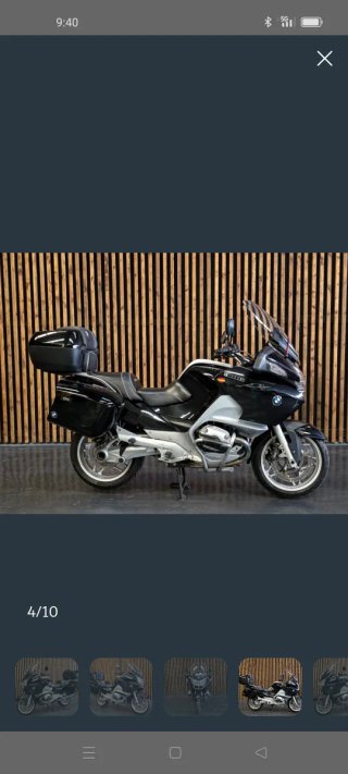 BMW RT 1200 R Negra y Plata