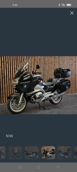 BMW RT 1200 R Negra y Plata