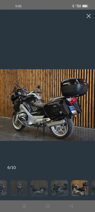 BMW RT 1200 R Negra y Plata