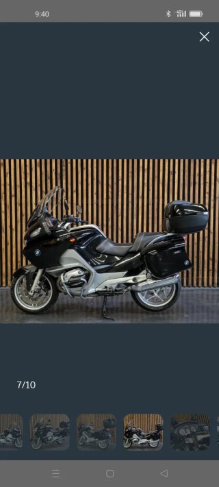 BMW RT 1200 R Negra y Plata