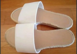 Chanclas blancas mujer talla 37
