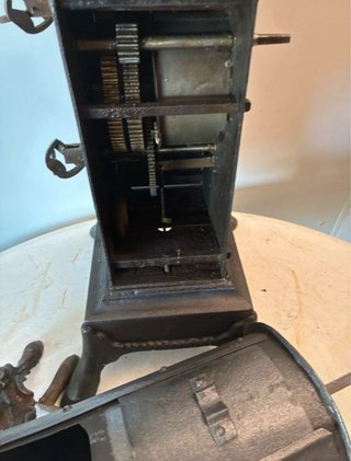 Asador Francés Antiguo Metal Negro