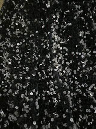 Falda Zara lentejuelas azul niña T.13-14
