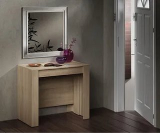 Mesa de comedor extensible madera (51/237x90) cm