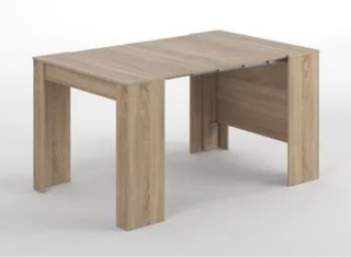 Mesa de comedor extensible madera (51/237x90) cm