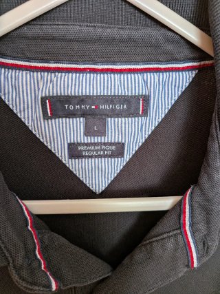 Polo Tommy Hilfiger Negro Talla L