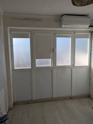 Cerramiento de aluminio blanco