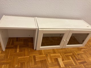Altillo Billy con puertas de cristal