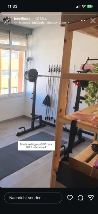 Rack de gimnasio para vender con barra larga