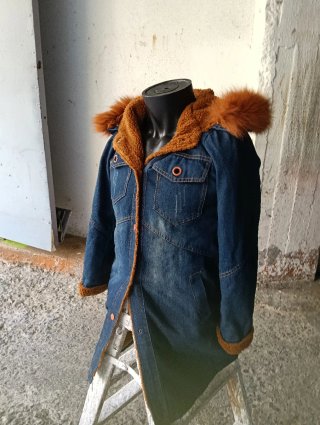 Chaqueta vaquera con pelo