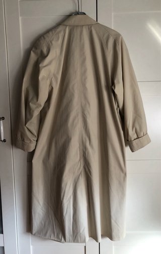 Gabardina larga beige
