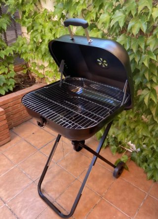Barbacoa Negra Plegable