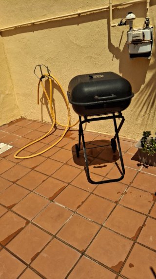Barbacoa Negra Plegable