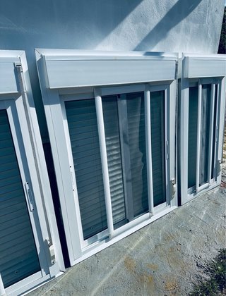 4 Ventanas Aluminio con Mosquiteras