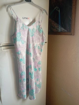 Vestido Lynx floral rosa y turquesa