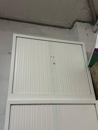 Armario Metálico Blanco para Terraza/Garaje