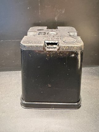 3 Vasi quadrati neri in plastica