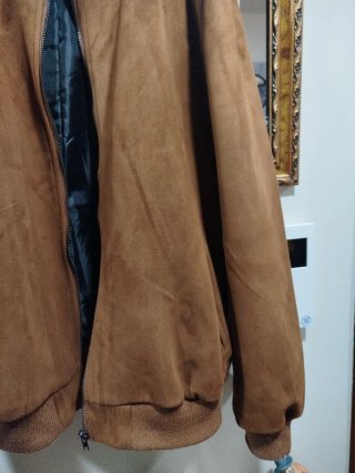 Chamarra Bomber Marrón Talla XL