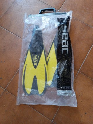Aletas de buceo infantiles SEAC amarillas