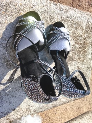 Zapatos de baile con pedrería