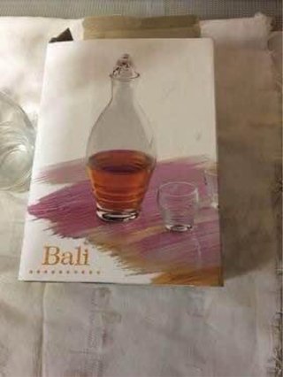 Set 7 pezzi Bali: 1 caraffa + 6 bicchieri