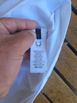 Tshirt Fred Perry S Branca Nova