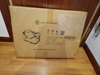 Caseta perro tela plegable Edelweiss