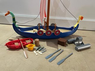 Lote Playmobil Barco y Accesorios