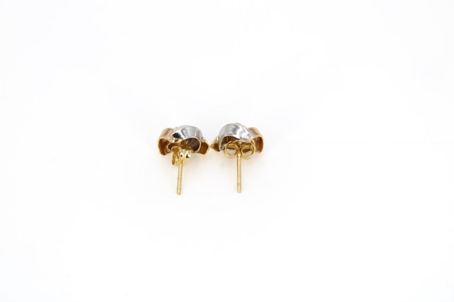 Pendientes Oro 18k Combinado