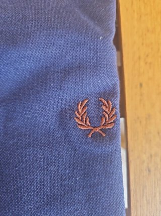 Tshirt M Fred Perry Azul Tamanho