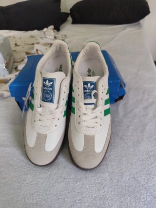 Scarpe Adidas Samba Bianche e Verdi