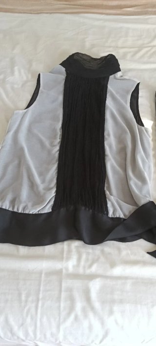 Conjunto Blusa y Pantalón Negro/Blanco